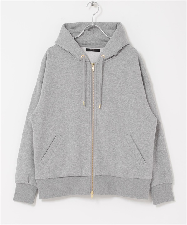 UR TECH 寬版拉鍊連帽外套(灰色-FREE-GRAY)