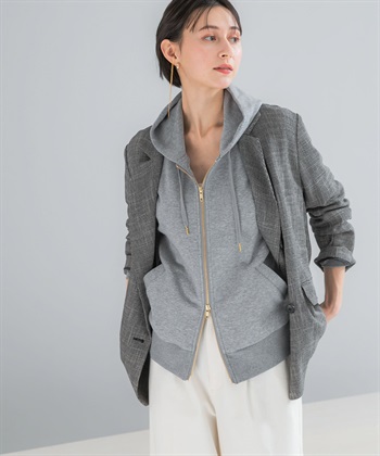 UR TECH 寬版拉鍊連帽外套