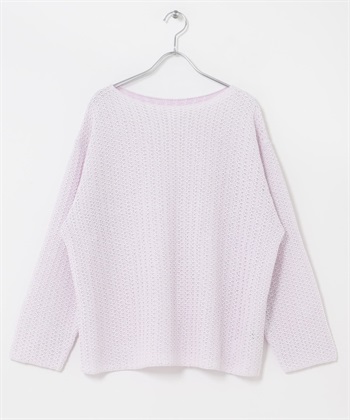混麻料紙紗針織衫(紫色-FREE-其他紫色)