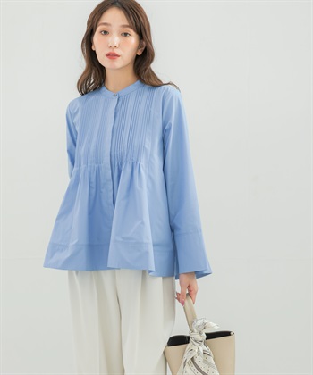 可機洗細褶傘狀罩衫