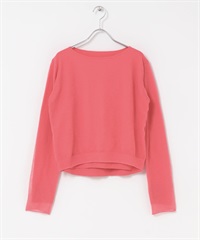 透膚層次設計針織衫(粉紅色-Free-PINK)