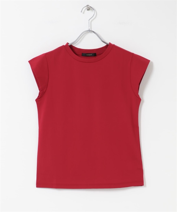 日本製涼感皮馬棉法式袖T恤(紅色-FREE-RED)