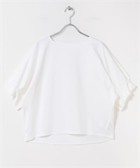 日本製UV CUT涼感打褶袖彈性喬琪紗套衫(米白色-FREE-OFF WHITE)