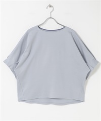 日本製UV CUT涼感打褶袖彈性喬琪紗套衫(薩克斯藍-FREE-其他藍色)