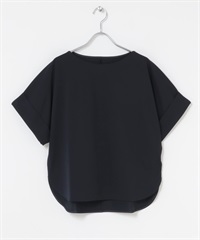 日本製UV CUT涼感反折袖套衫(藏青色-FREE-NAVY)