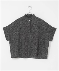 可機洗點點荷葉領罩衫(黑色 點點-FREE-BLACK)