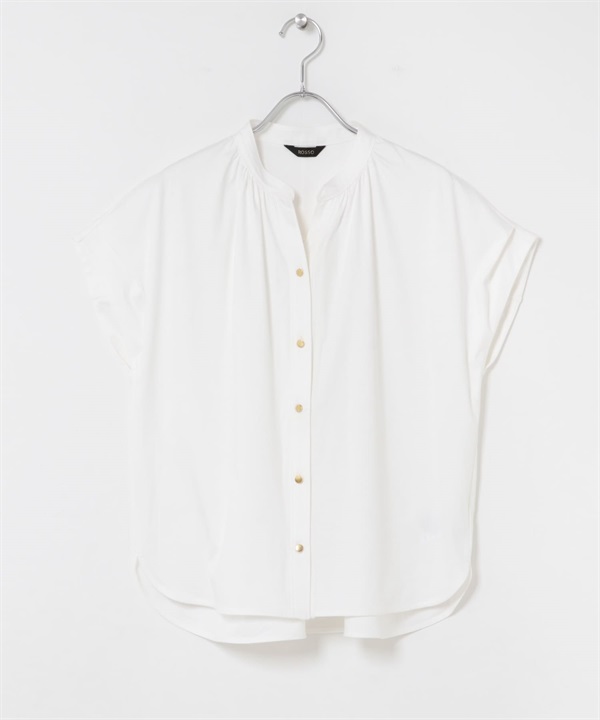 防汗漬棉質鈕扣設計罩衫(米白色-FREE-OFF WHITE)