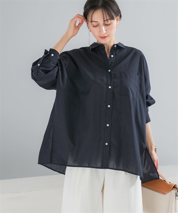 UR TECH 涼感亞麻寬版襯衫