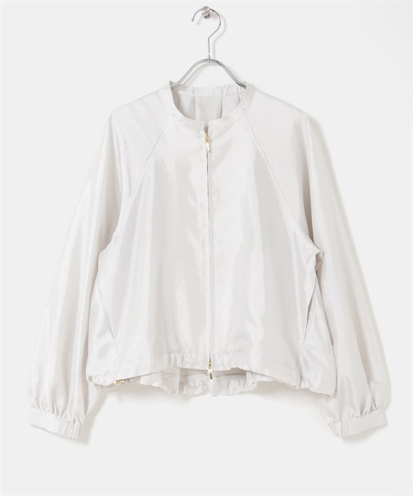 可機洗復古斜紋輕盈夾克(象牙白-FREE-IVORY)