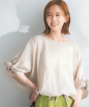蝴蝶結袖口套衫