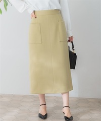 日本製針織麥爾登口袋窄裙