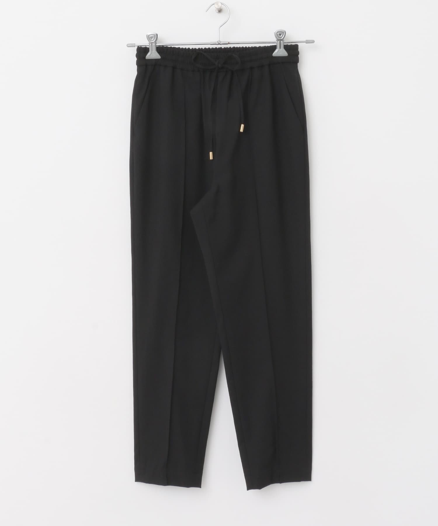 日本製可水洗輕便錐形褲(黑色-FREE-BLACK)