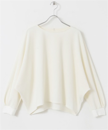 日本製喬琪紗蝙蝠袖套衫(米白色-FREE-OFF WHITE)