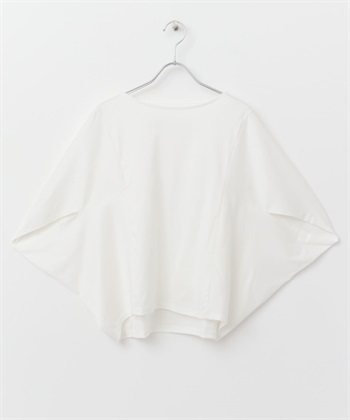 日本製防汗漬五分蝙蝠袖套衫(米白色-FREE-OFF WHITE)
