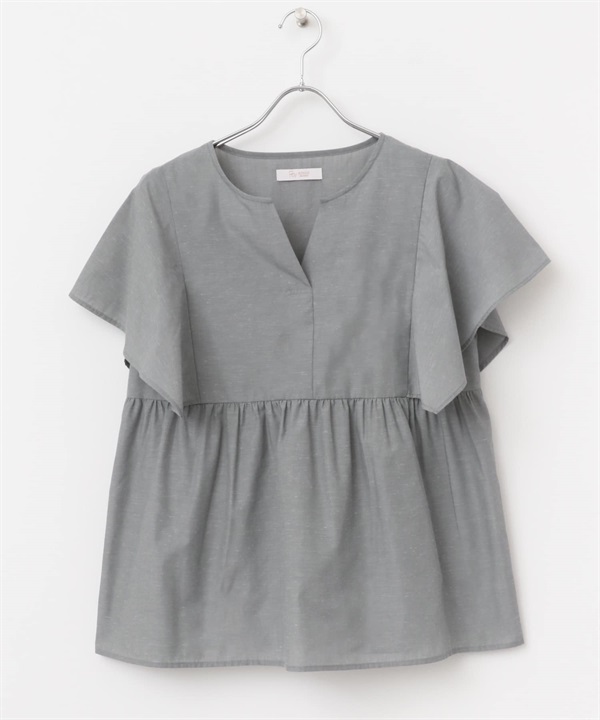 F by ROSSO / UR TECH 方形袖罩衫(灰色-FREE-GRAY)