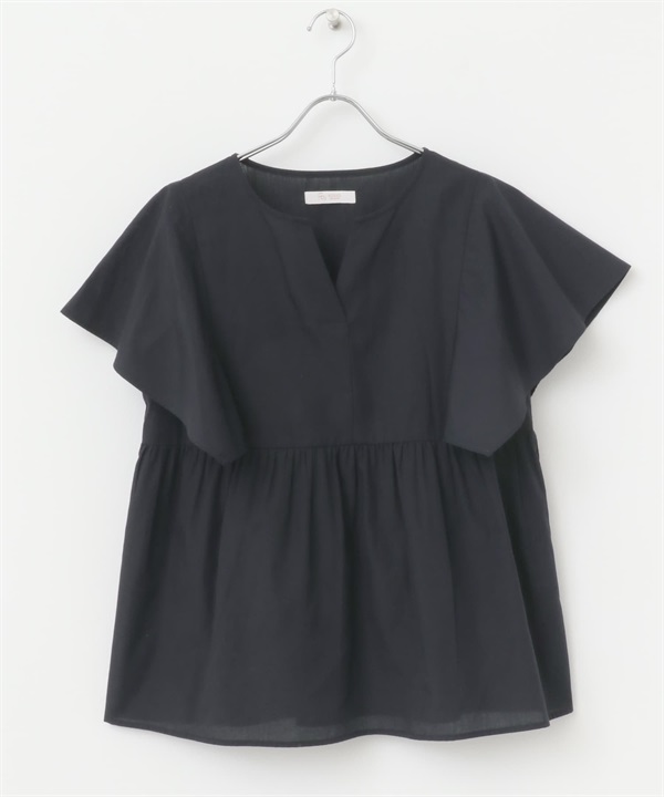 F by ROSSO / UR TECH 方形袖罩衫(藏青色-FREE-NAVY)