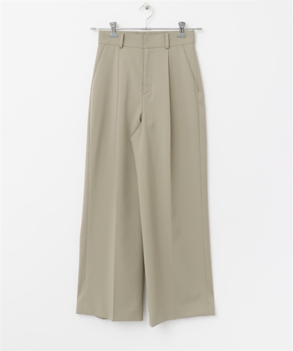 日本製防皺高腰寬褲(摩卡色-38-MOCHA)