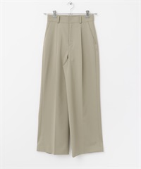 日本製防皺高腰寬褲(摩卡色-38-MOCHA)