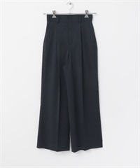 日本製防皺高腰寬褲(藏青色-38-NAVY)