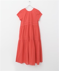 F by ROSSO 棉質巴里紗打褶蛋糕洋裝(橘色-36-ORANGE)