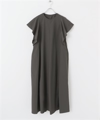 F by ROSSO 日本製防潑水傘狀袖洋裝(深棕色-FREE-BROWN)