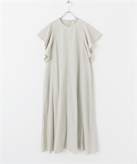 F by ROSSO 日本製防潑水傘狀袖洋裝(灰膚色-FREE-其他膚色)