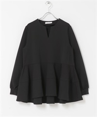 F by ROSSO 荷葉下襬套衫(黑色-FREE-BLACK)