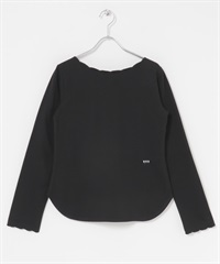 F by ROSSO 扇貝花邊套衫(黑色-FREE-BLACK)