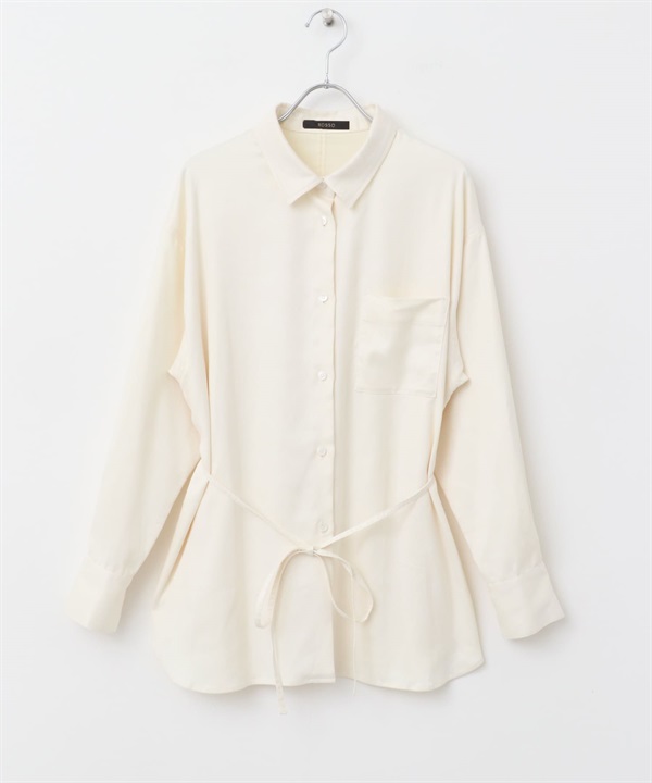 日本製蜜桃絨長版襯衫(白色-FREE-WHITE)