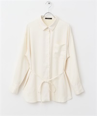 日本製蜜桃絨長版襯衫(白色-FREE-WHITE)