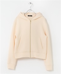 刺繡設計空氣層連帽外套(奶油色-FREE-其他黃色)