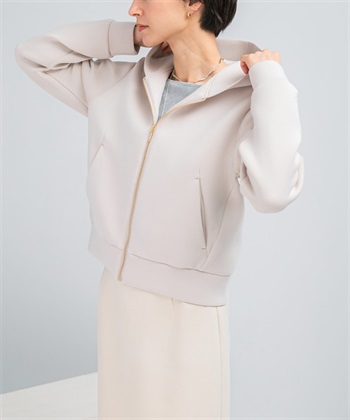 刺繡設計空氣層連帽外套