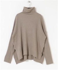 可機洗寬羅紋針織衫(摩卡色-FREE-MOCHA)