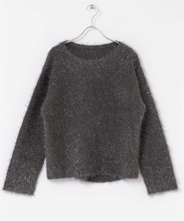 金蔥絨毛針織衫(炭灰色-FREE-CHARCOAL GRAY)