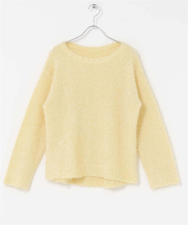 金蔥絨毛針織衫(黃色-FREE-YELLOW)