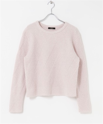 菱紋混金蔥針織衫(粉紅色-FREE-其他粉色)