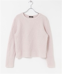 菱紋混金蔥針織衫(粉紅色-FREE-其他粉色)