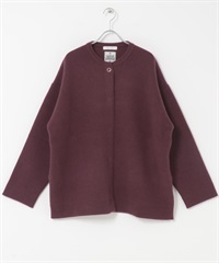 F by ROSSO 漢密爾頓羊毛針織大衣(酒紅色-FREE-其他紅色)