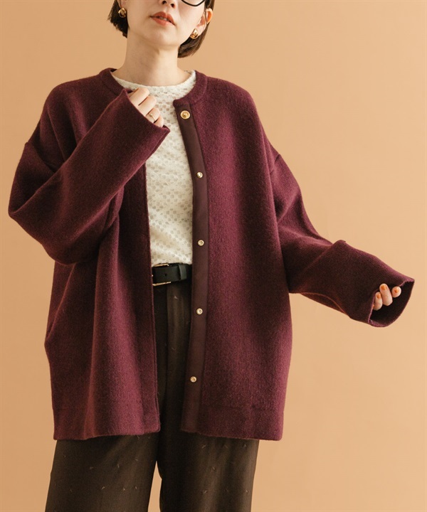 F by ROSSO 漢密爾頓羊毛針織大衣