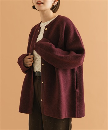 F by ROSSO 漢密爾頓羊毛針織大衣