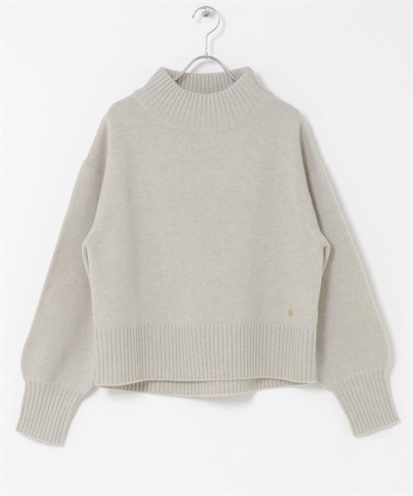 F by ROSSO 漢密爾頓羊毛高領針織衫(灰膚色-FREE-其他膚色)