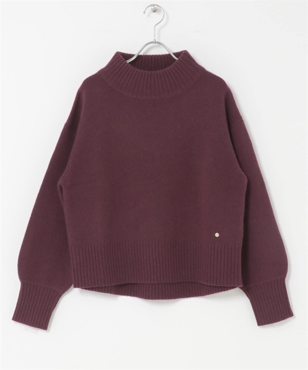 F by ROSSO 漢密爾頓羊毛高領針織衫(櫻桃紅-FREE-其他紅色)