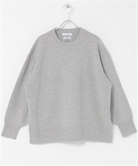 F by ROSSO 漢密爾頓羊毛圓領針織衫(灰色-FREE-GRAY)