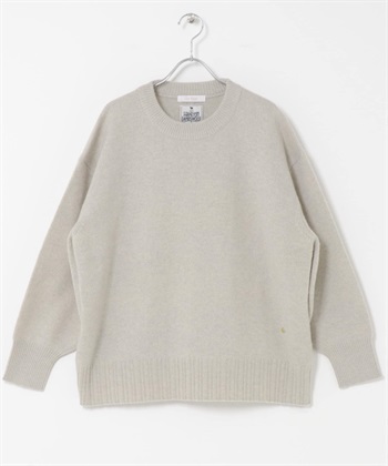 F by ROSSO 漢密爾頓羊毛圓領針織衫(灰膚色-FREE-其他膚色)