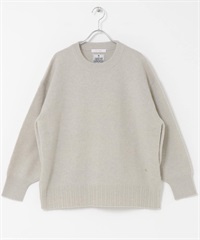 F by ROSSO 漢密爾頓羊毛圓領針織衫(灰膚色-FREE-其他膚色)