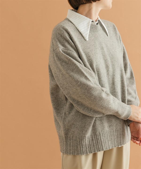 F by ROSSO 漢密爾頓羊毛圓領針織衫