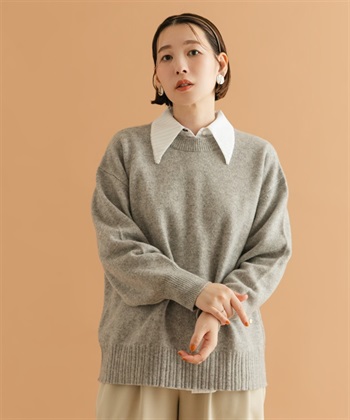 F by ROSSO 漢密爾頓羊毛圓領針織衫