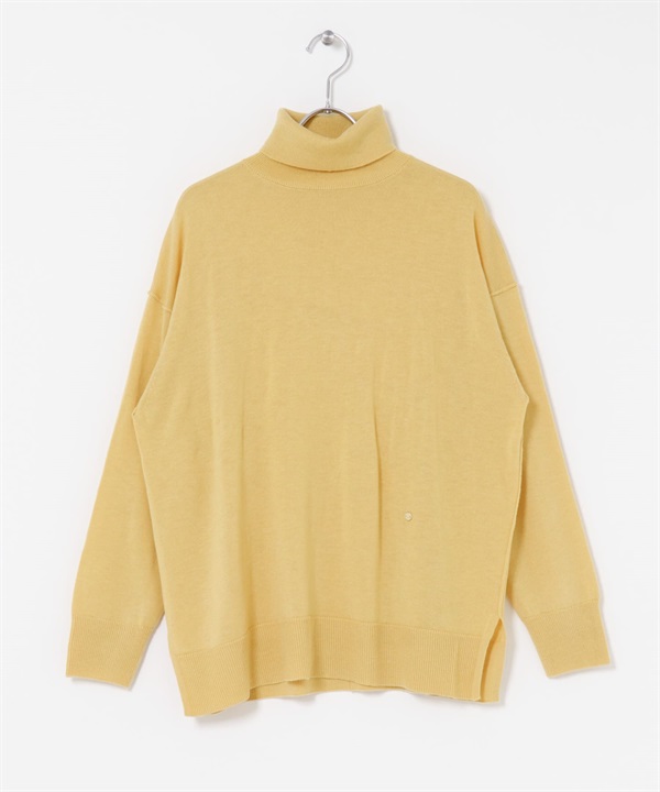 F by ROSSO 可水洗抗起球高領針織衫(黃色-FREE-YELLOW)