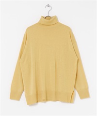 F by ROSSO 可水洗抗起球高領針織衫(黃色-FREE-YELLOW)