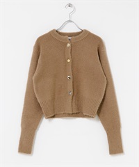 F by ROSSO什錦鈕扣絨毛開襟衫(駝色-FREE-CAMEL)